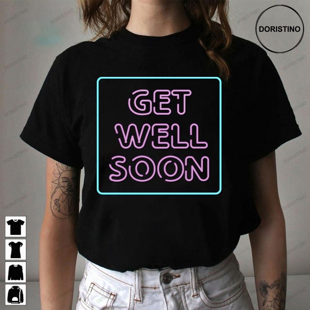Get Well Soon Neon Sign Minimalistic Trending Style